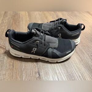 On Running Kids Black and White Sneakers